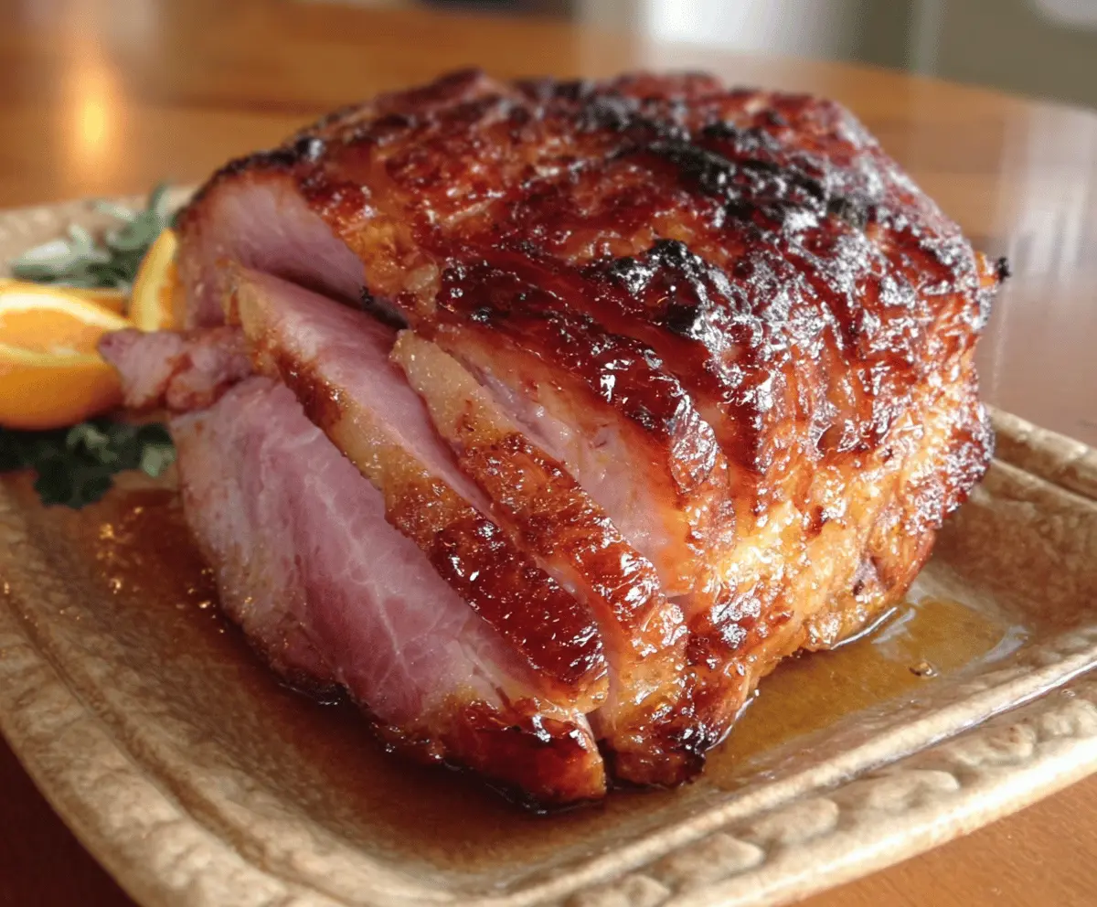 Maple-Glazed Ham