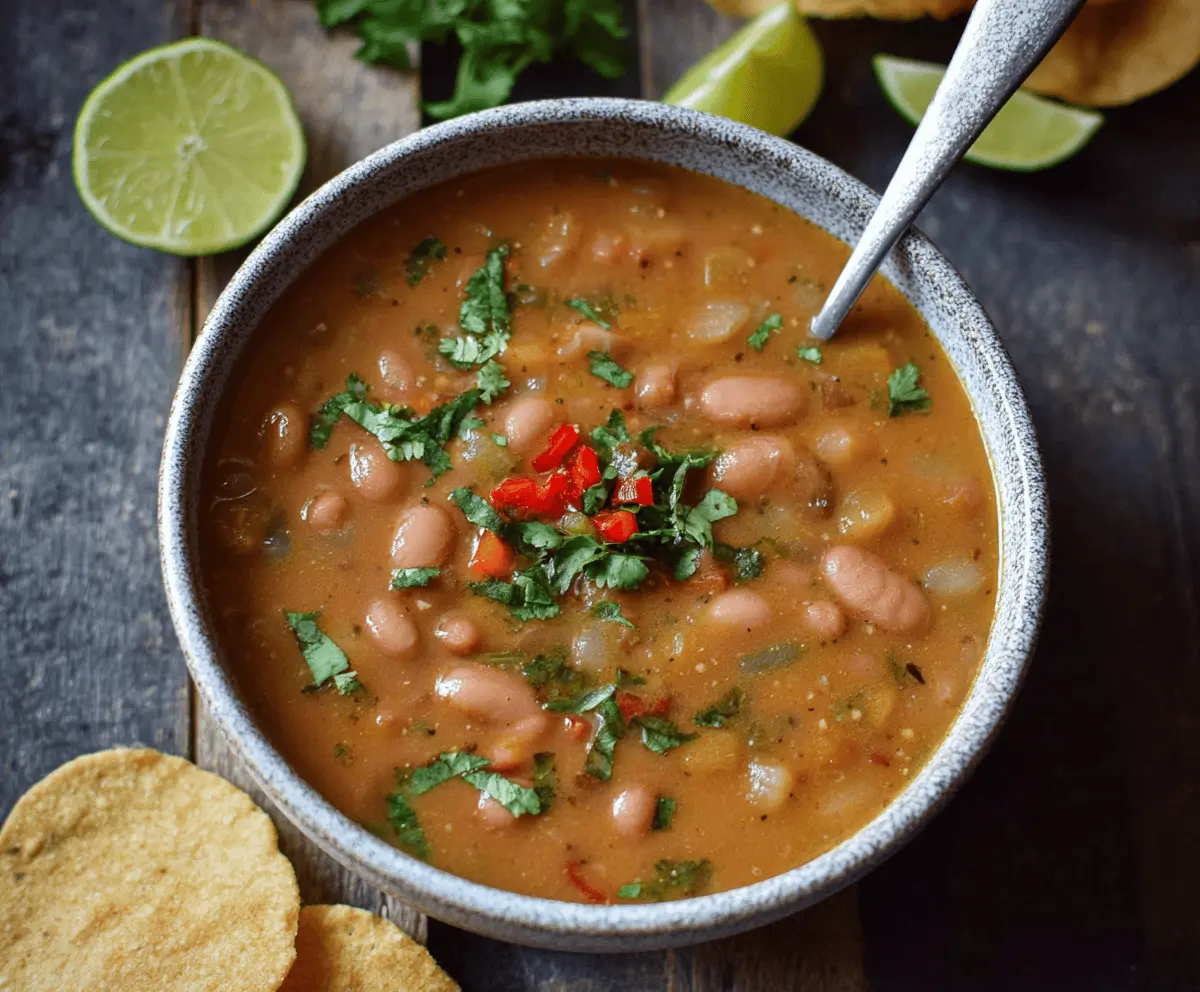 MEXICAN PINTO BEAN SOUP