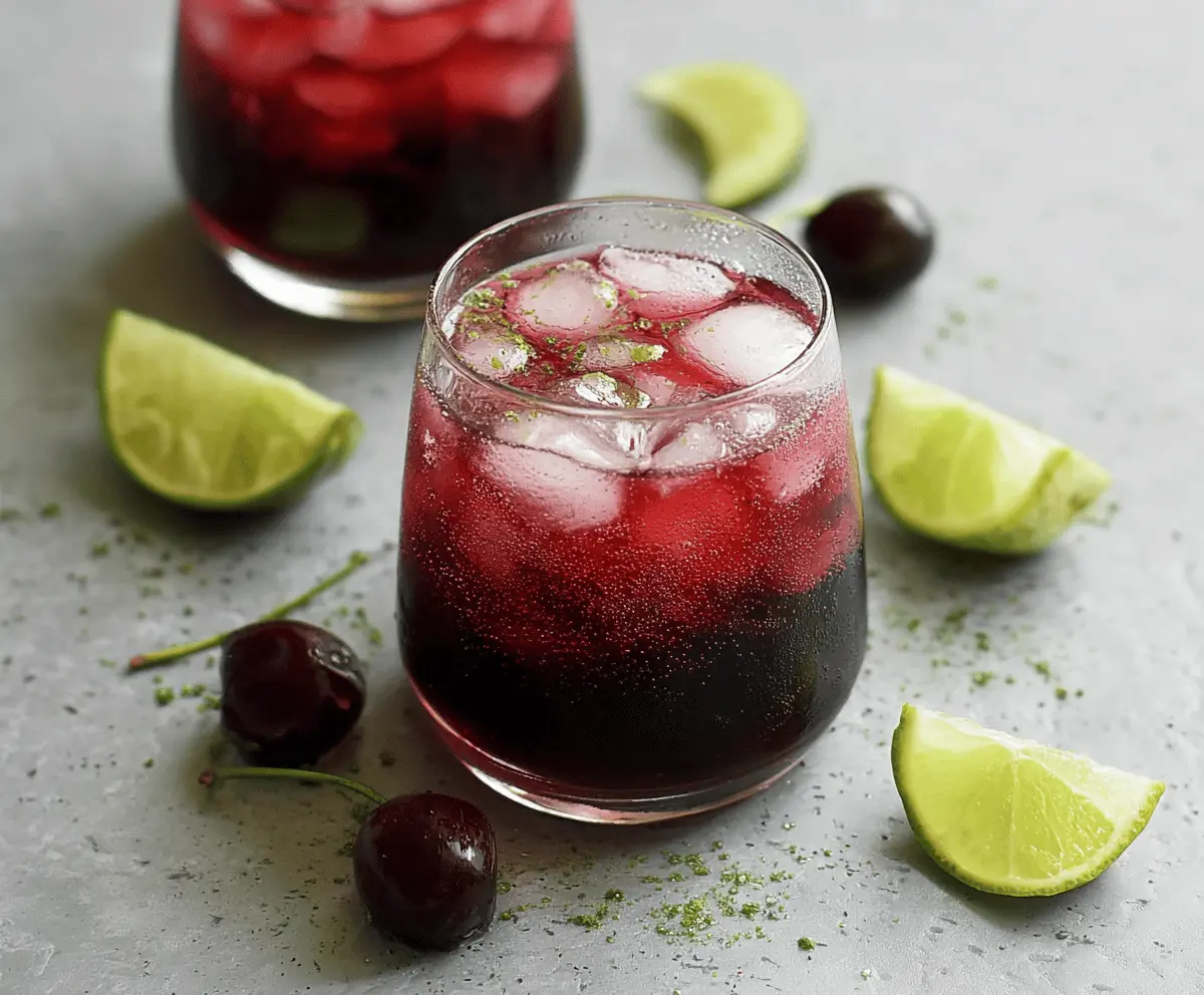 Midnight Tart Cherry Mocktail