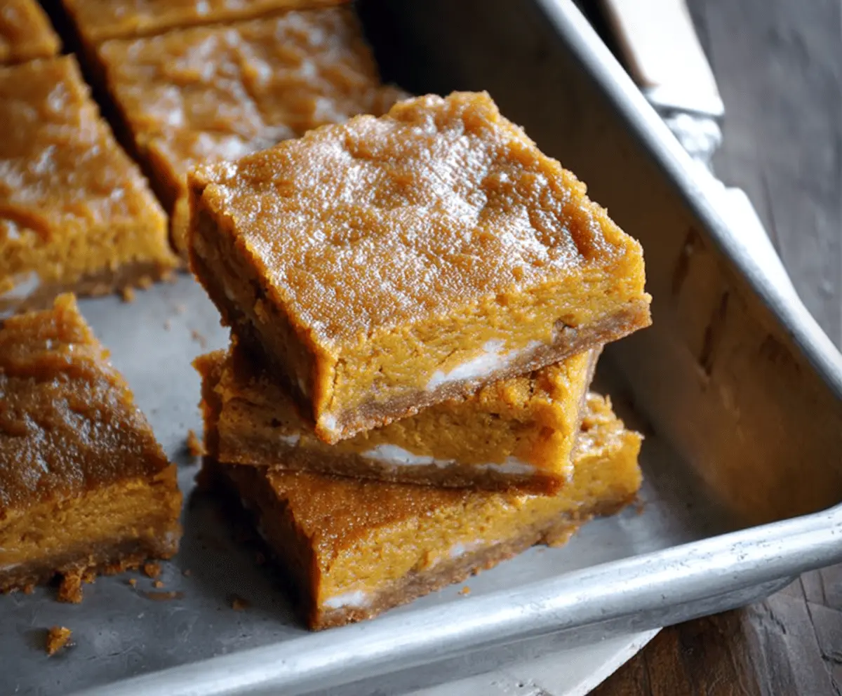 Pumpkin Gooey Butter Bars