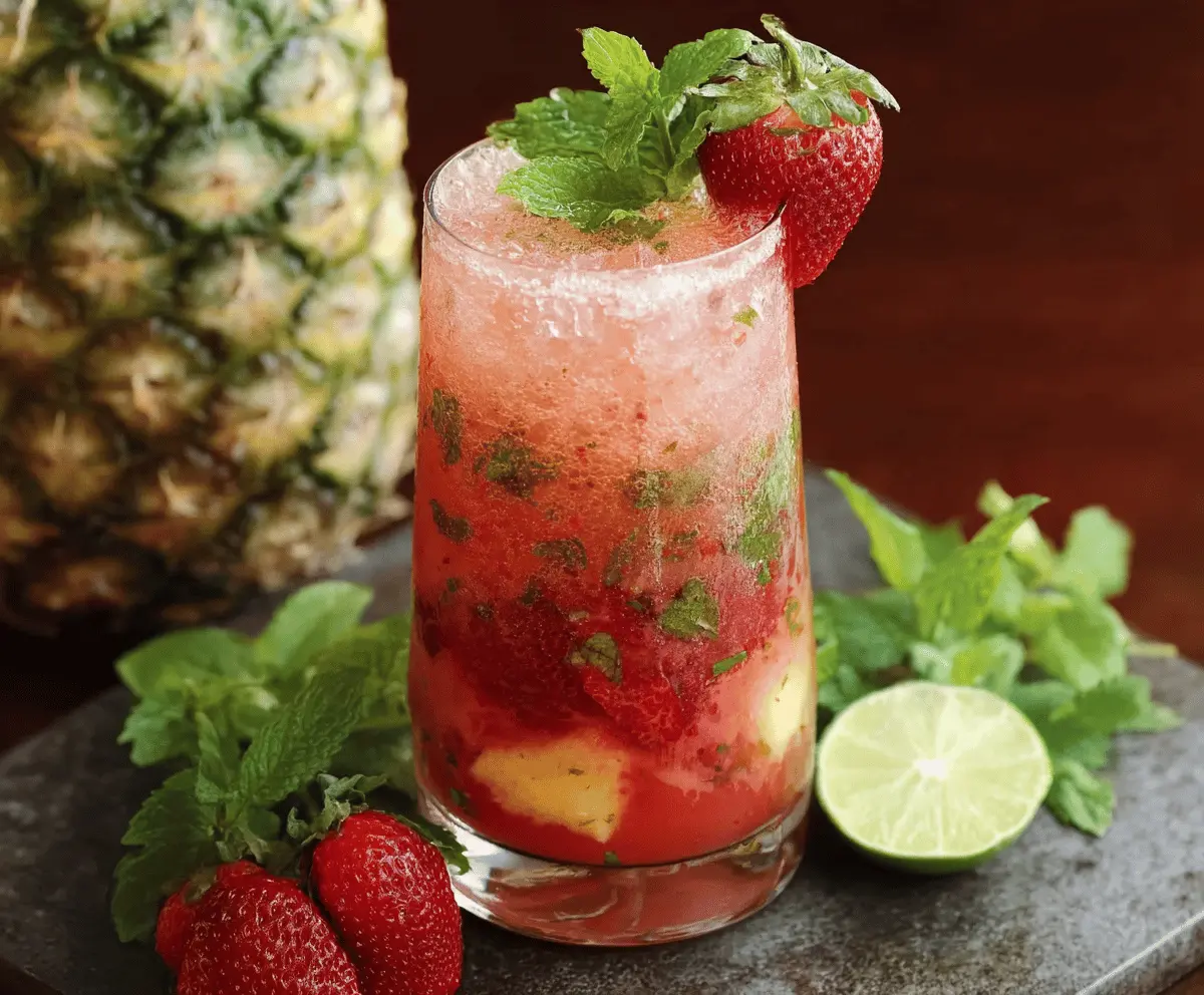 Refreshing Strawberry Pineapple Mojito Recipe 