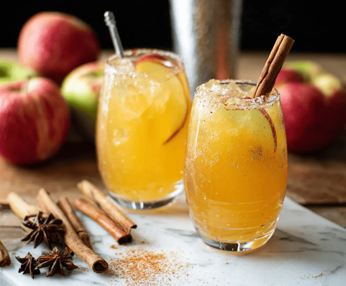 Sparkling Apple Cider Mocktail