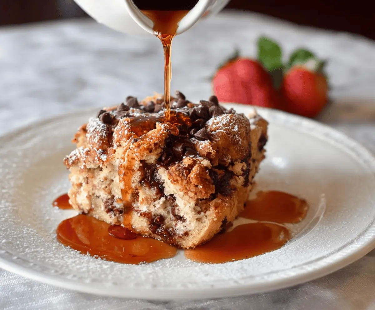Chocolate Chip French Toast Casserole