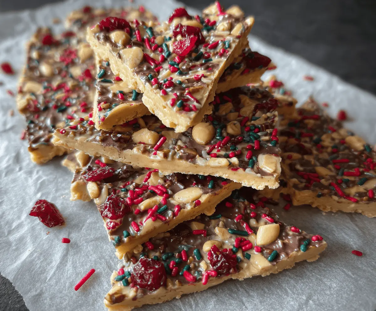 Crispy Protein Christmas Bark