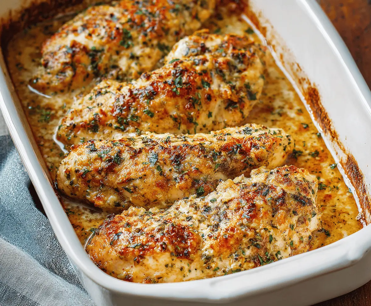 Garlic Parmesan Chicken Bake