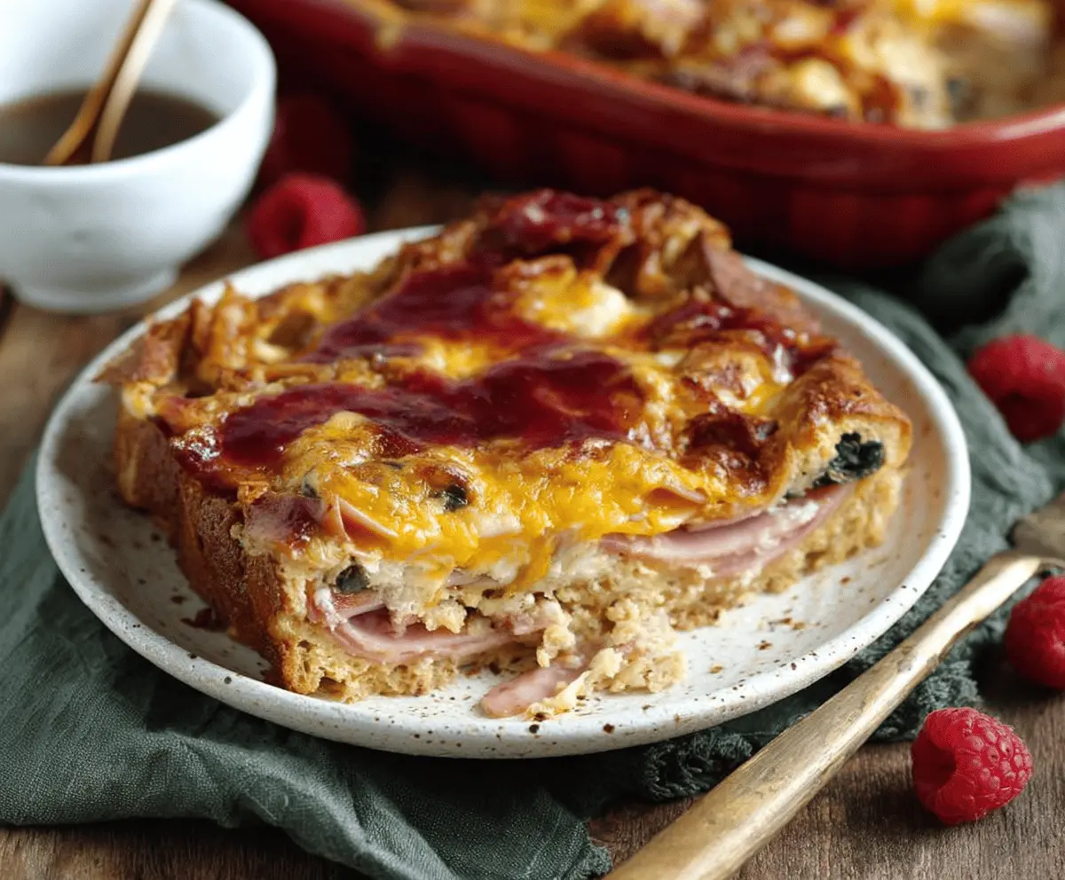 Healthy Monte Cristo Casserole