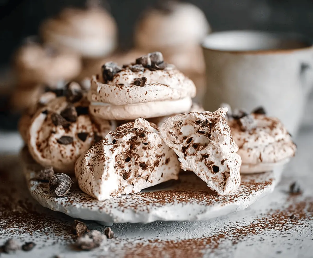 Hot Cocoa Meringue Cookies