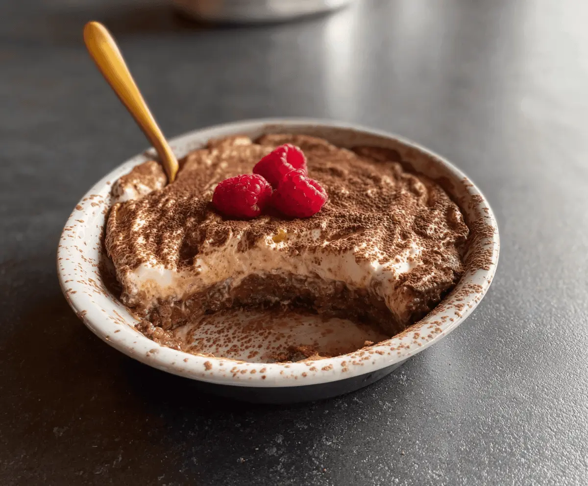 Mocha Tiramisu Baked Oats