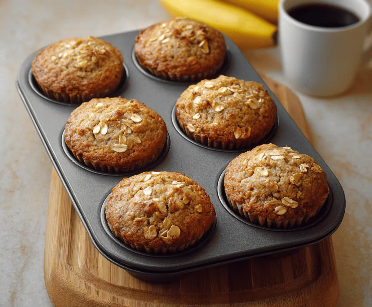 No-Fuss Banana Oat Muffins