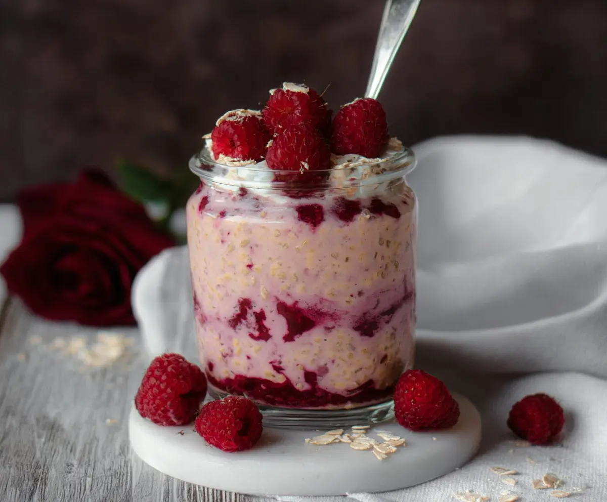 Raspberry Overnight Oats