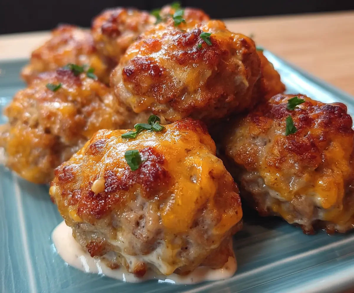 Sausage Balls with Cream Cheese