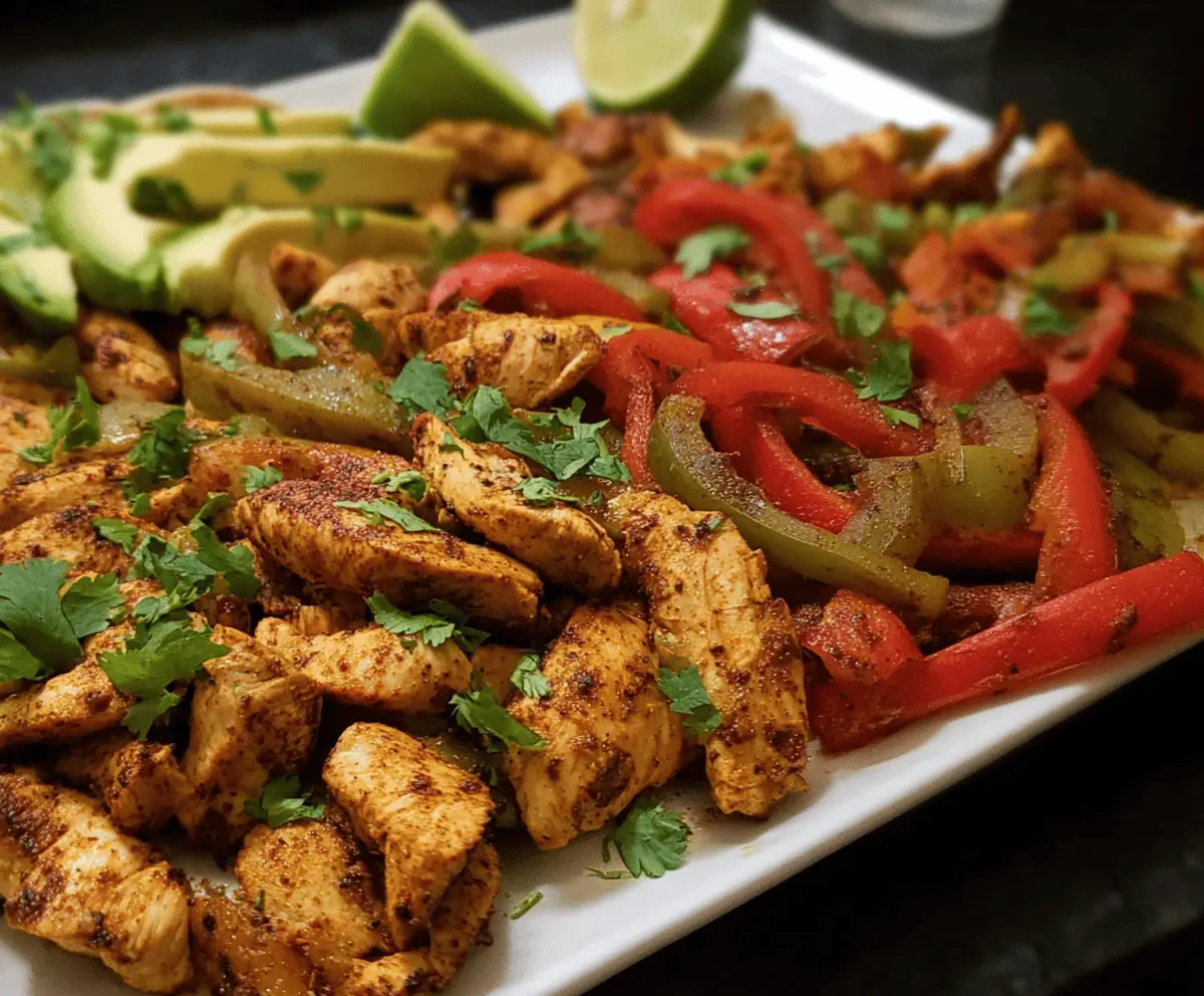 Sheet Pan Chicken Fajitas