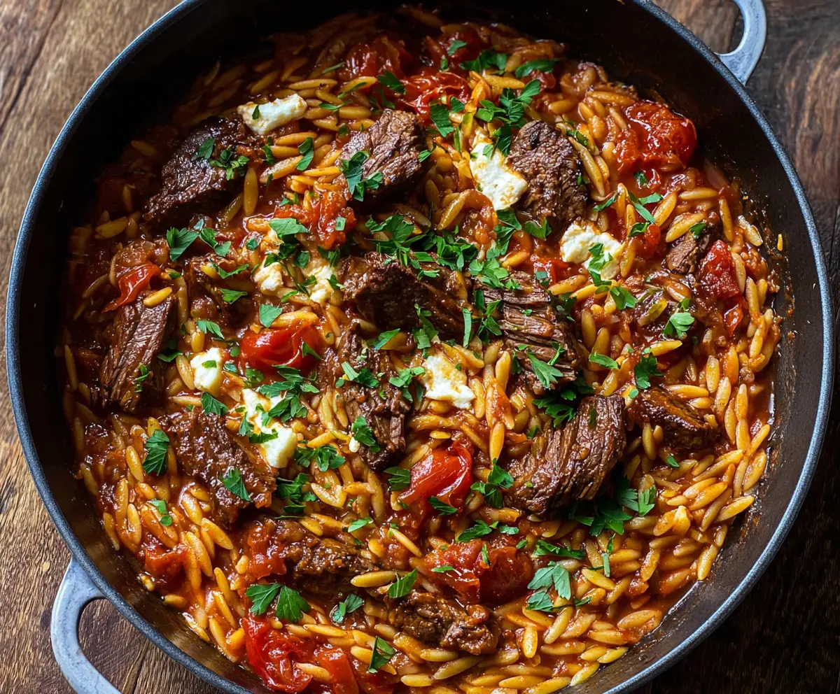 Beef Giouvetsi with Orzo