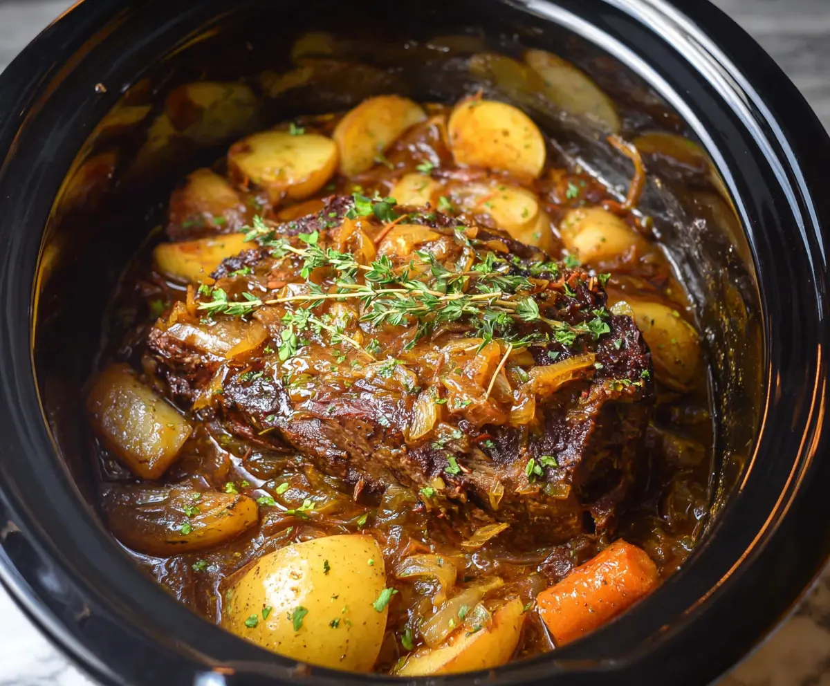 Crockpot French Onion Pot Roast