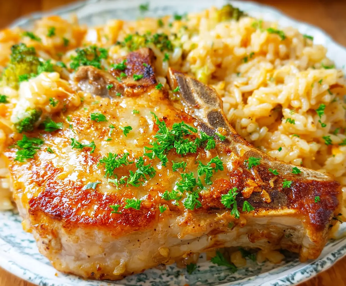 Delicious Pork Chops & Rice Casserole