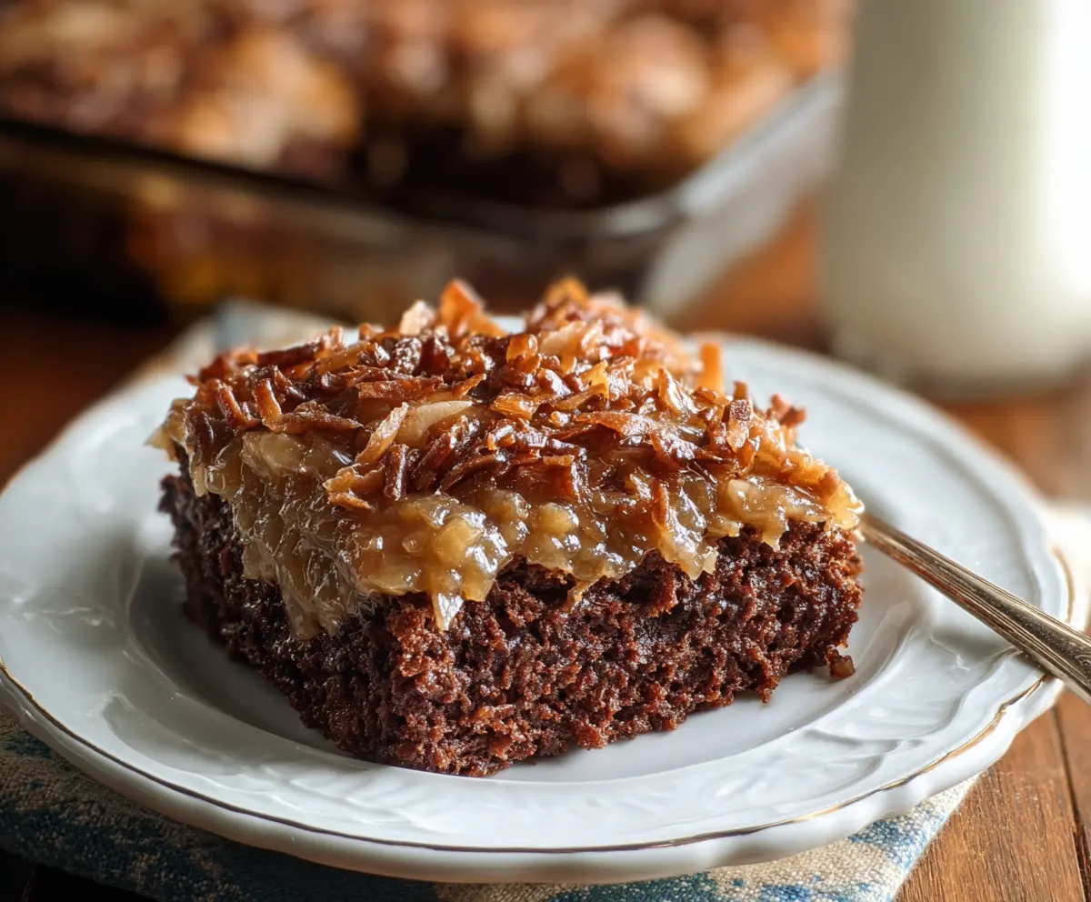 German Chocolate Sheet Cake