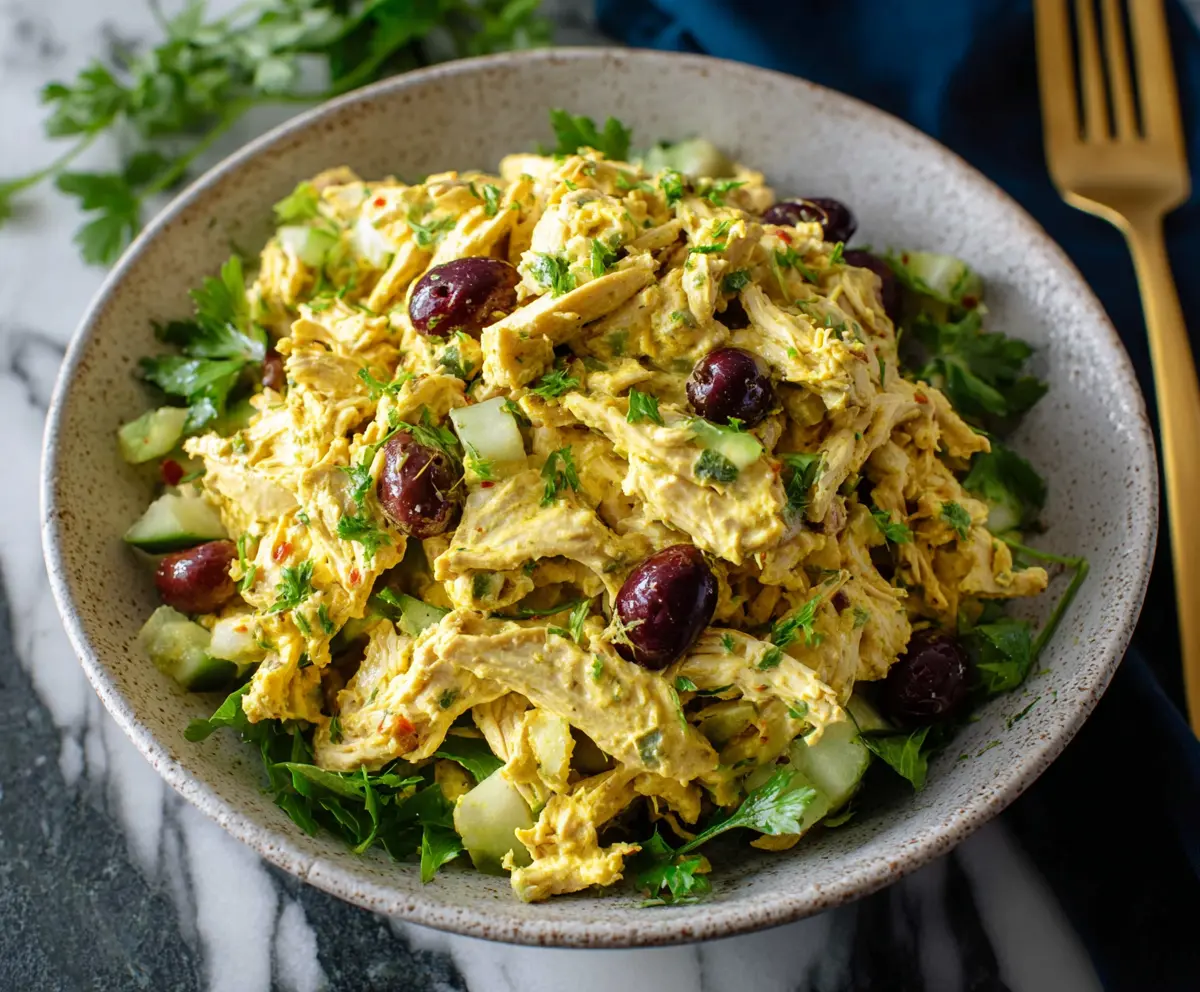 Greek Yogurt Curry Chicken Salad