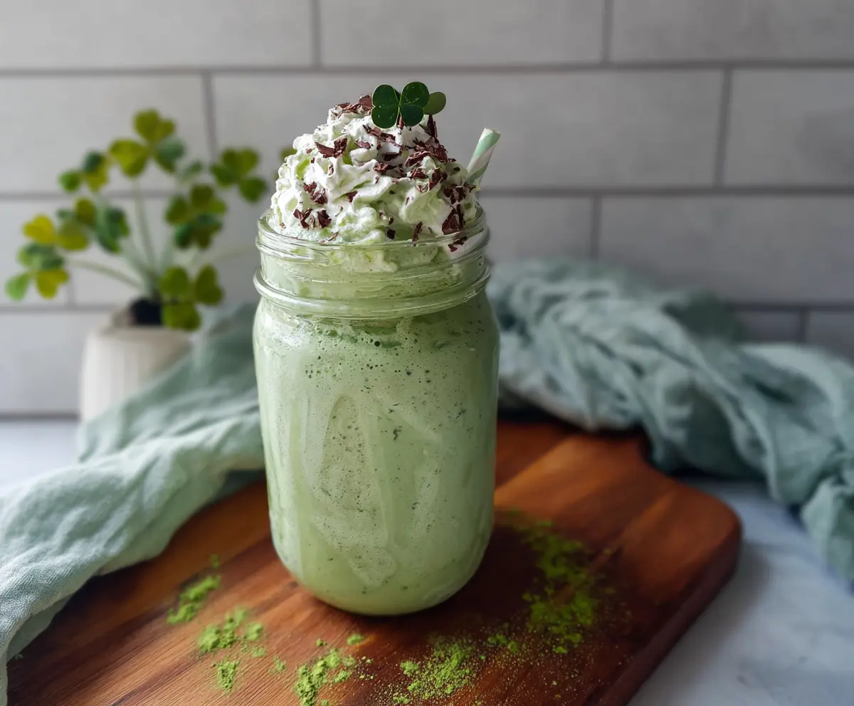 High Protein Shamrock Shake