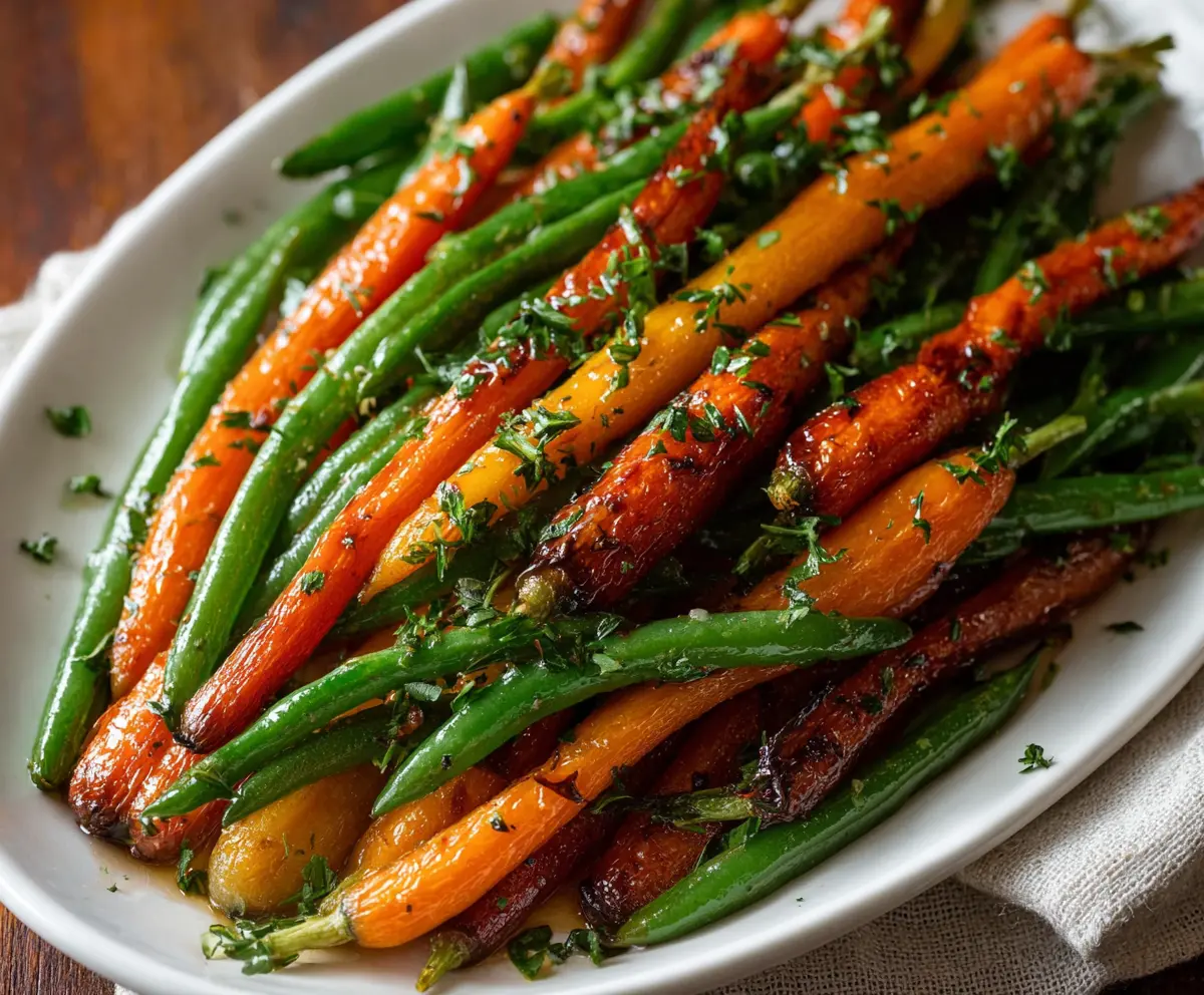 Honey Glazed Carrots & Green Beans