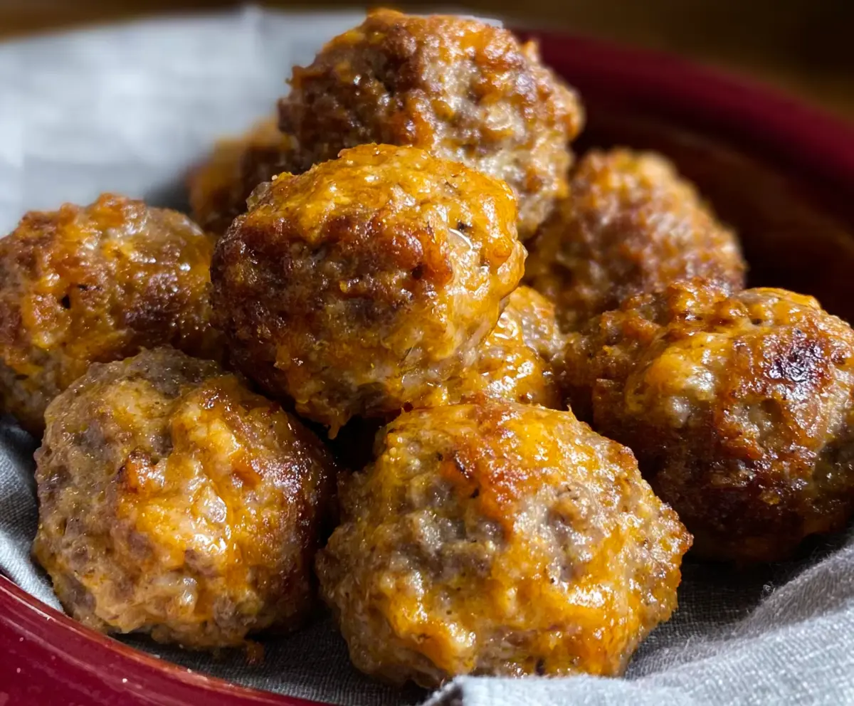 Spicy Sausage Balls without Bisquick