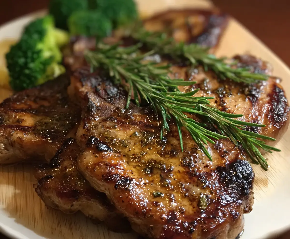Grilled Rosemary Pork Chops