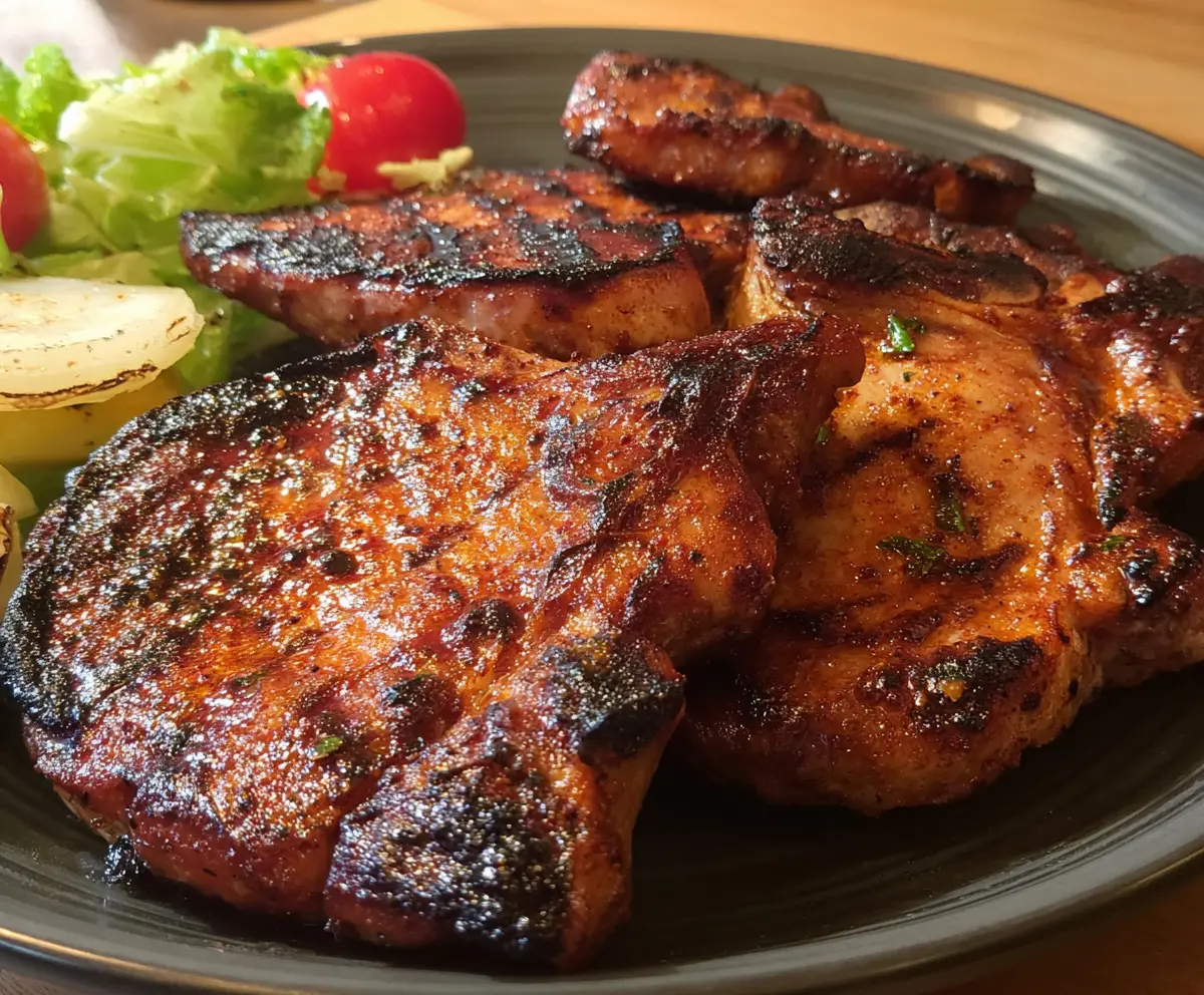 Marinated Spicy Pork Chops
