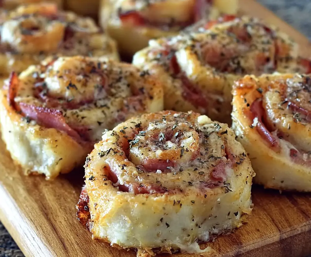 Savory Ham and Cheese Pinwheels