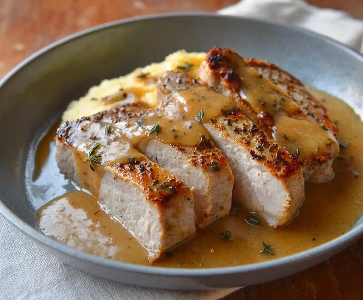 Skillet Pork Chops with Pan Gravy