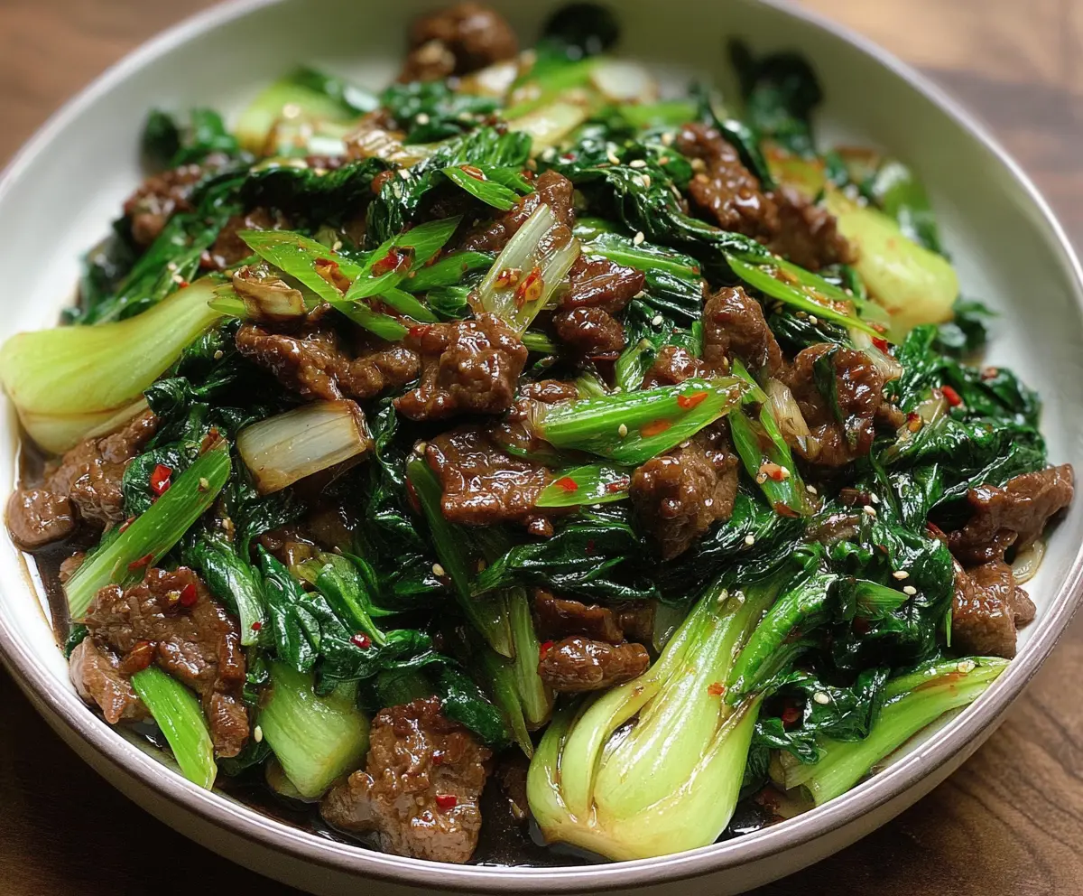 The Best Bok Choy Stir-Fried Beef Dish