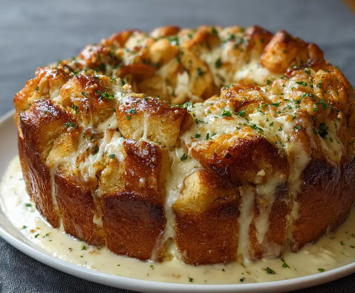 This Chicken Alfredo Monkey Bread