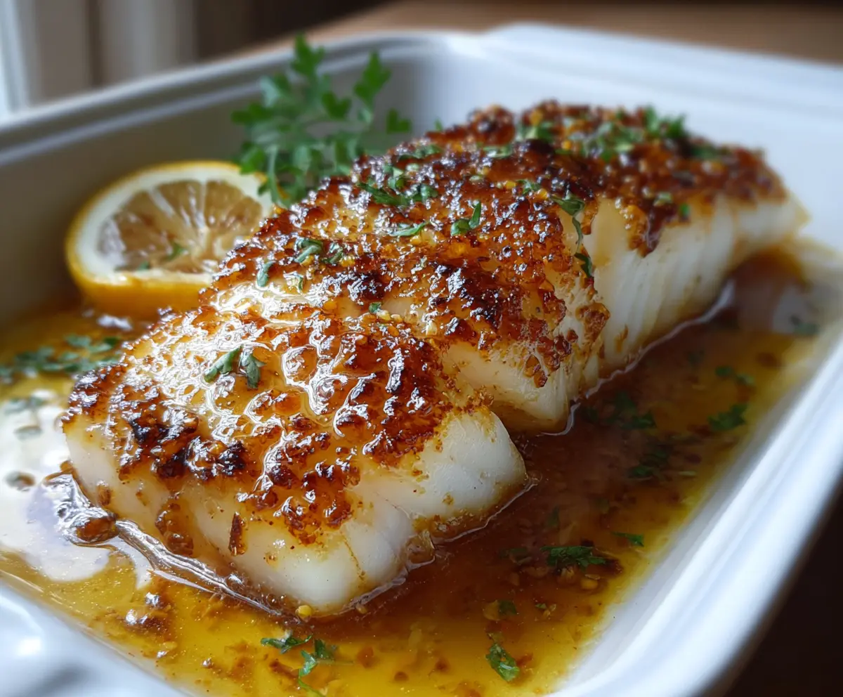 Amazing 5 Minute Baked Honey Marinade Cod