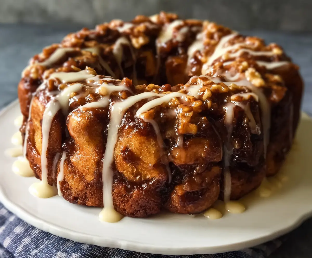 Apple-Walnut Cinnamon Roll Monkey Bread