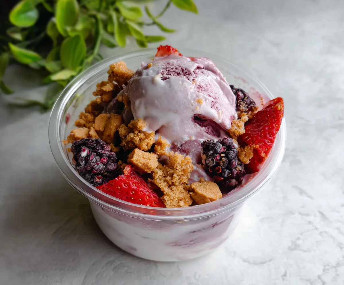 Berry Crumble Ice Cream