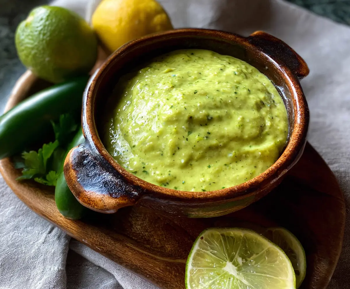 Creamy Tomatillo Avocado Salsa