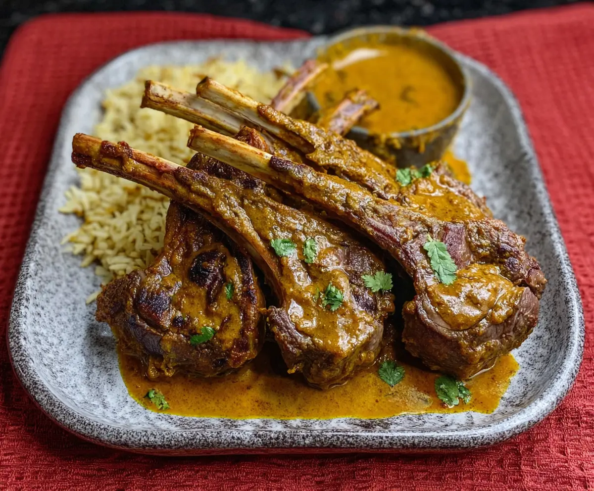 Instant Pot Curried Rack of Lamb