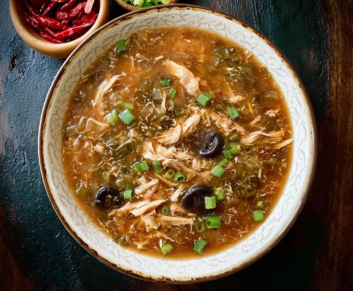 Instant Pot Hot and Sour Chicken Soup