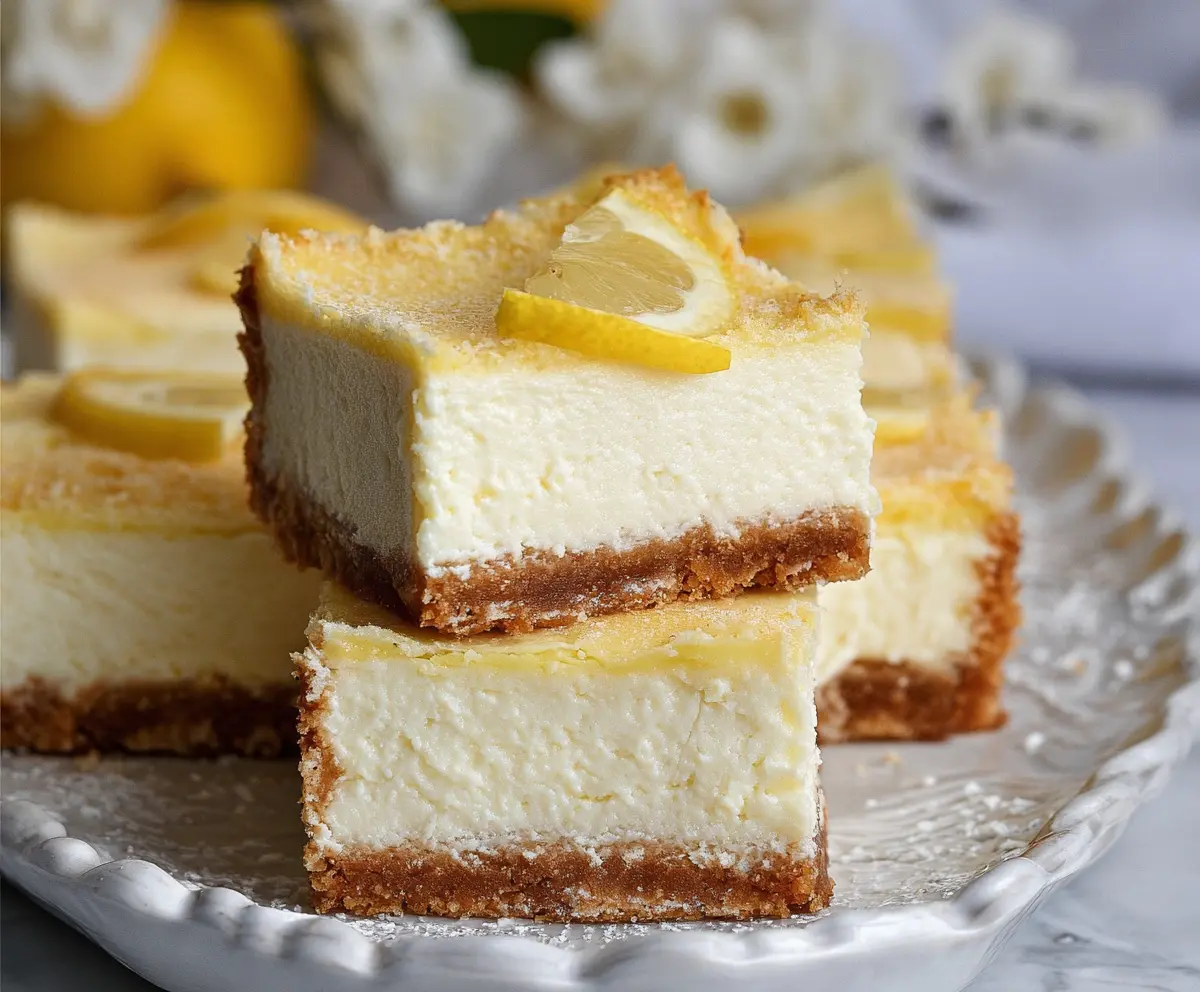 Keto Lemon Cheesecake Bars