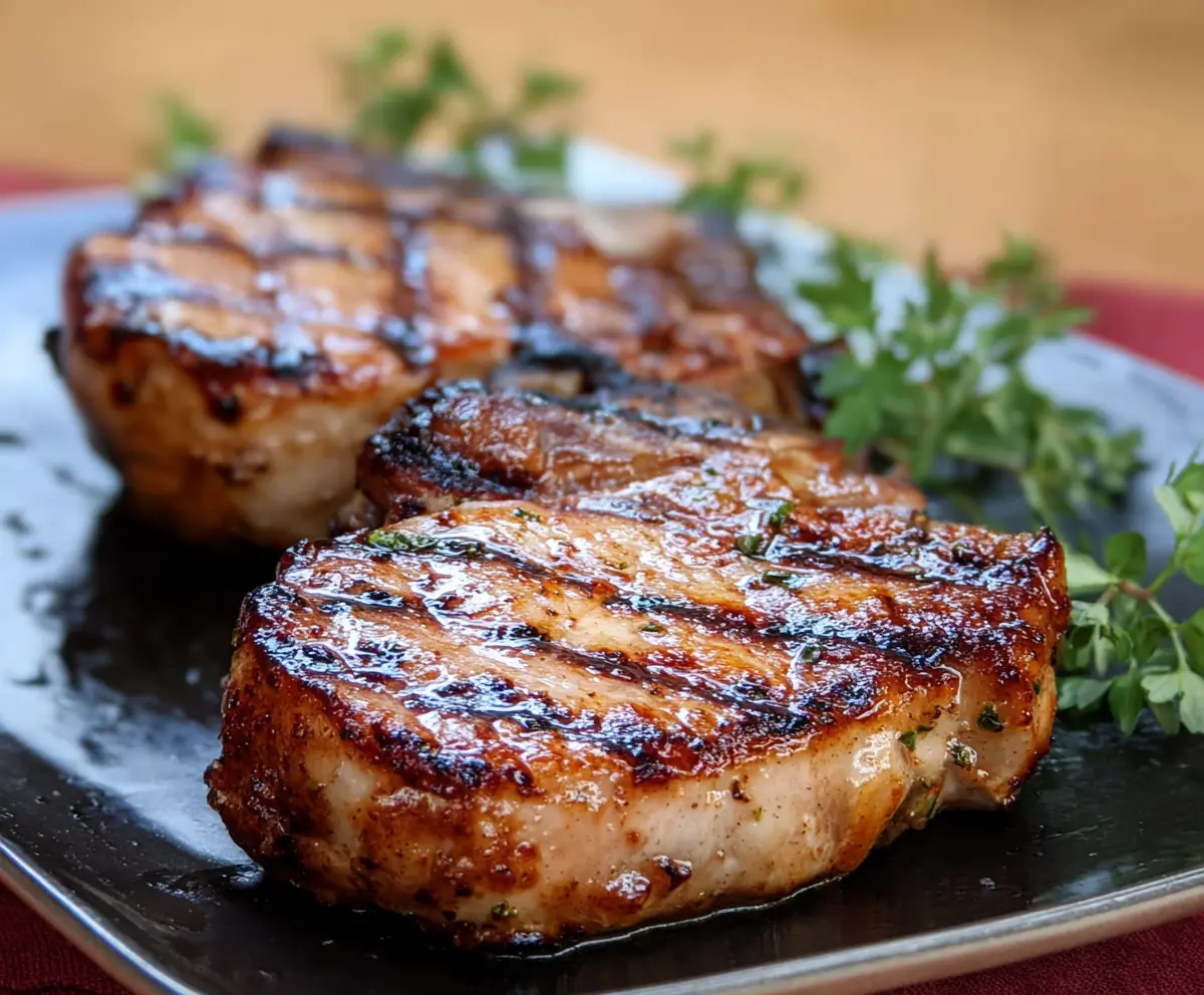 Succulent Grilled Hickory Pork Chops