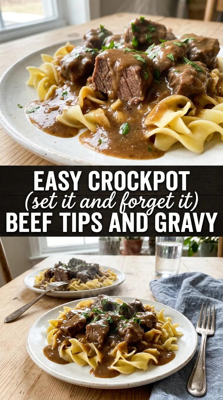 Beef Tips and Gravy rich savory comfort food