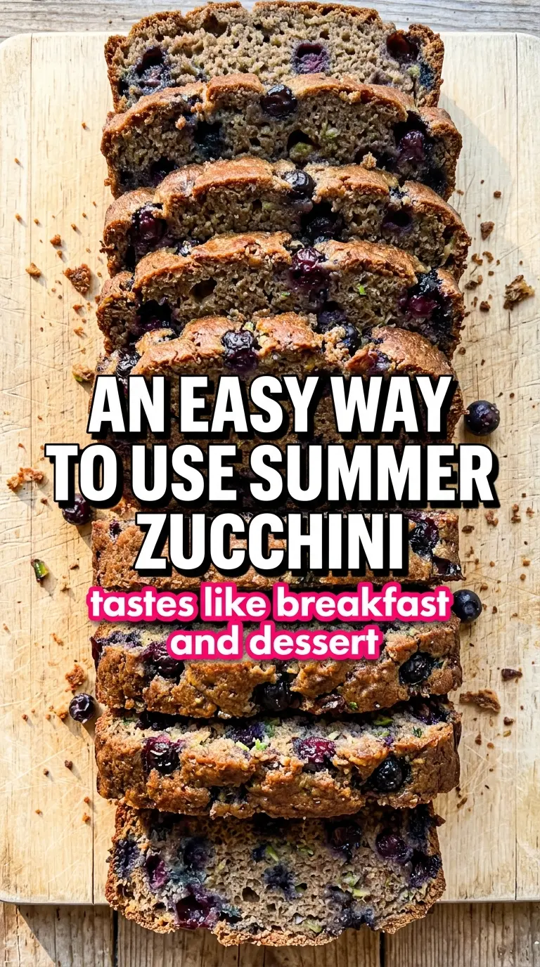 Blueberry zucchini bread moist tender loaf