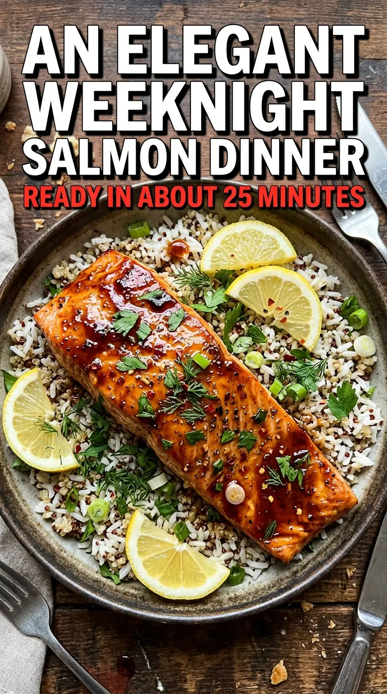 Bourbon Glazed Salmon, caramelized, sweet-savory