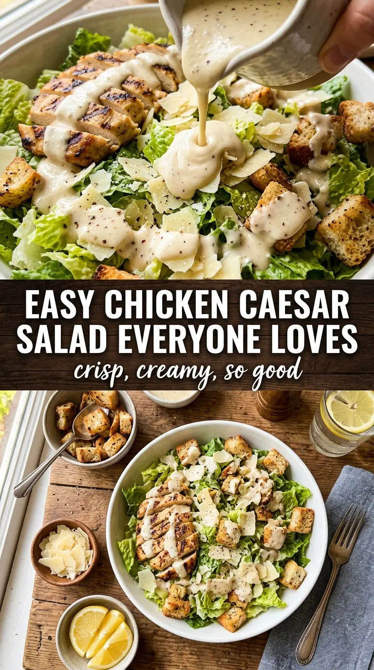 Chicken Caesar Salad crisp creamy grilled