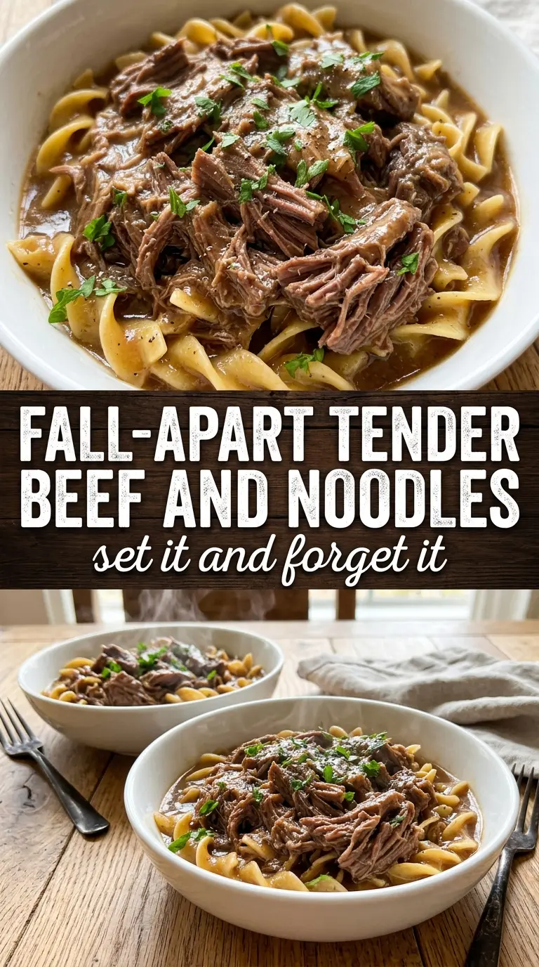Crockpot Beef and Noodles

