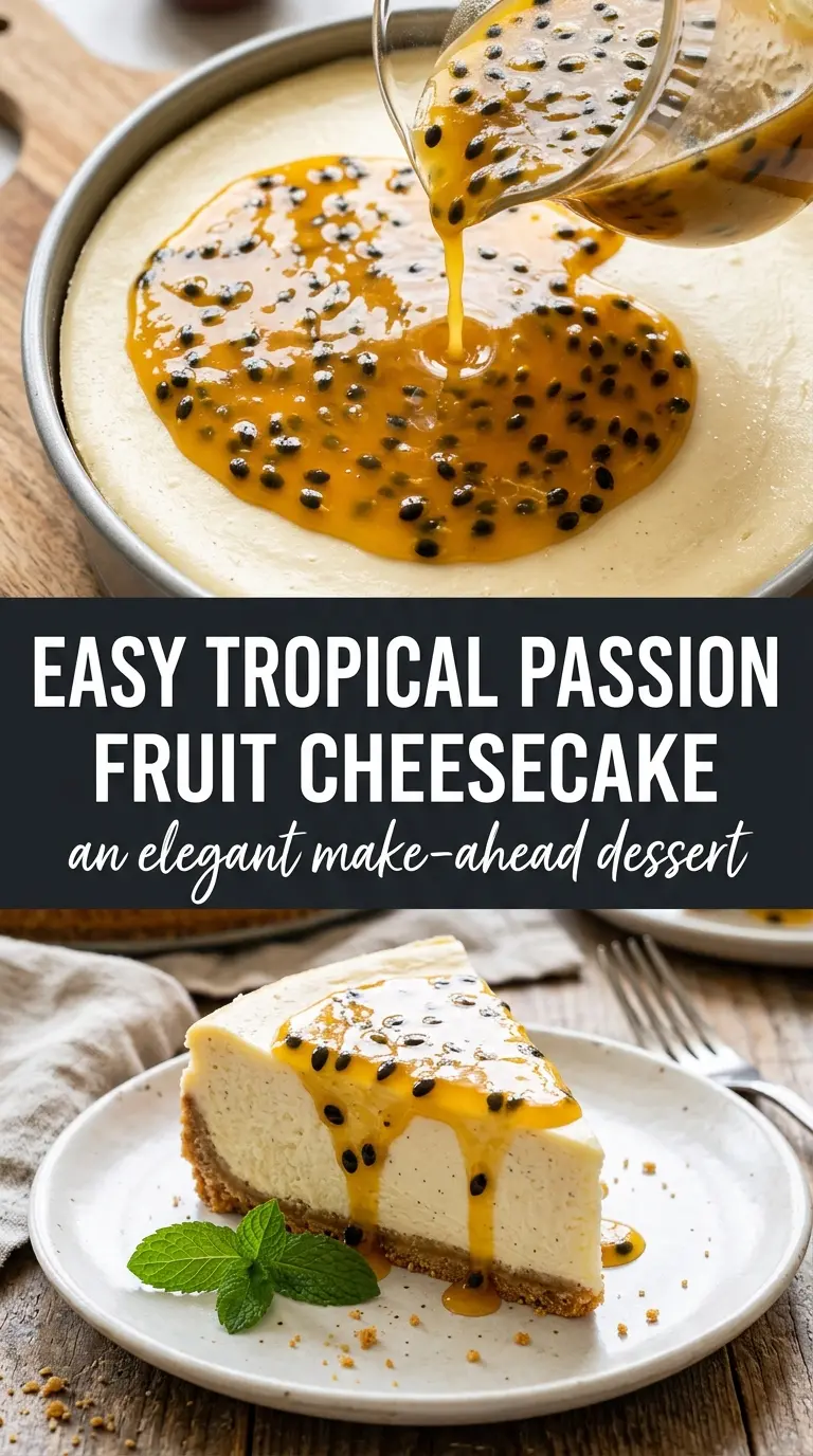 Passion Fruit Cheesecake
