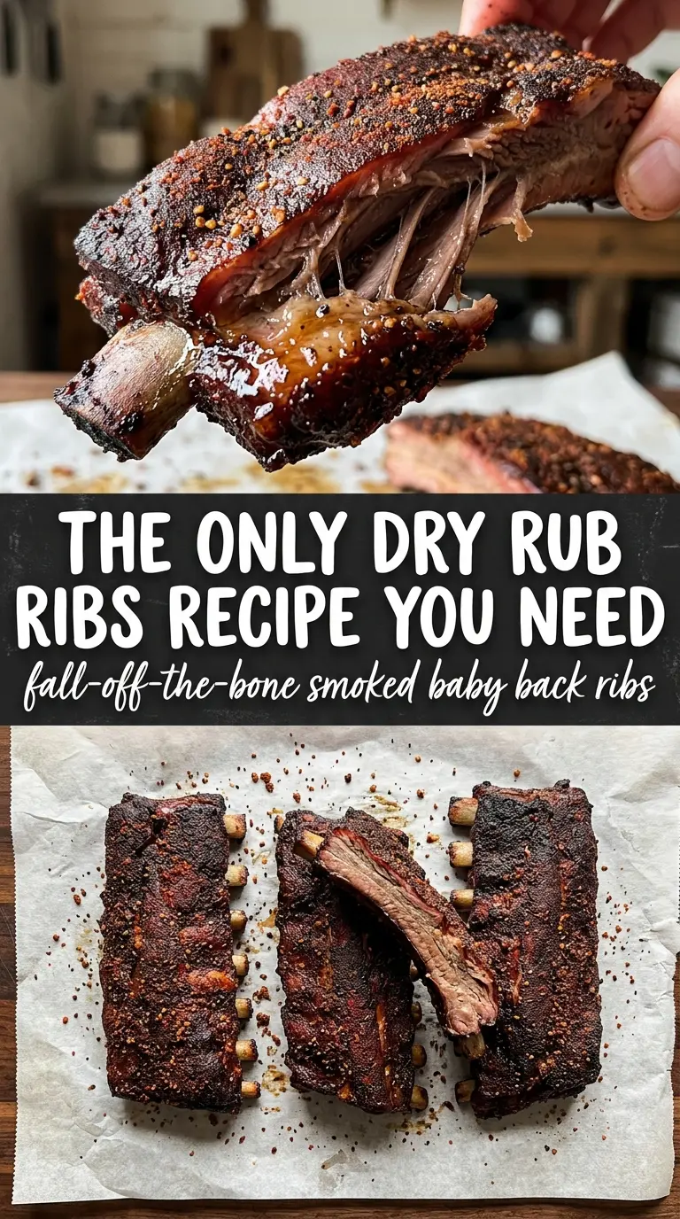smocked baby back ribs with dry rub