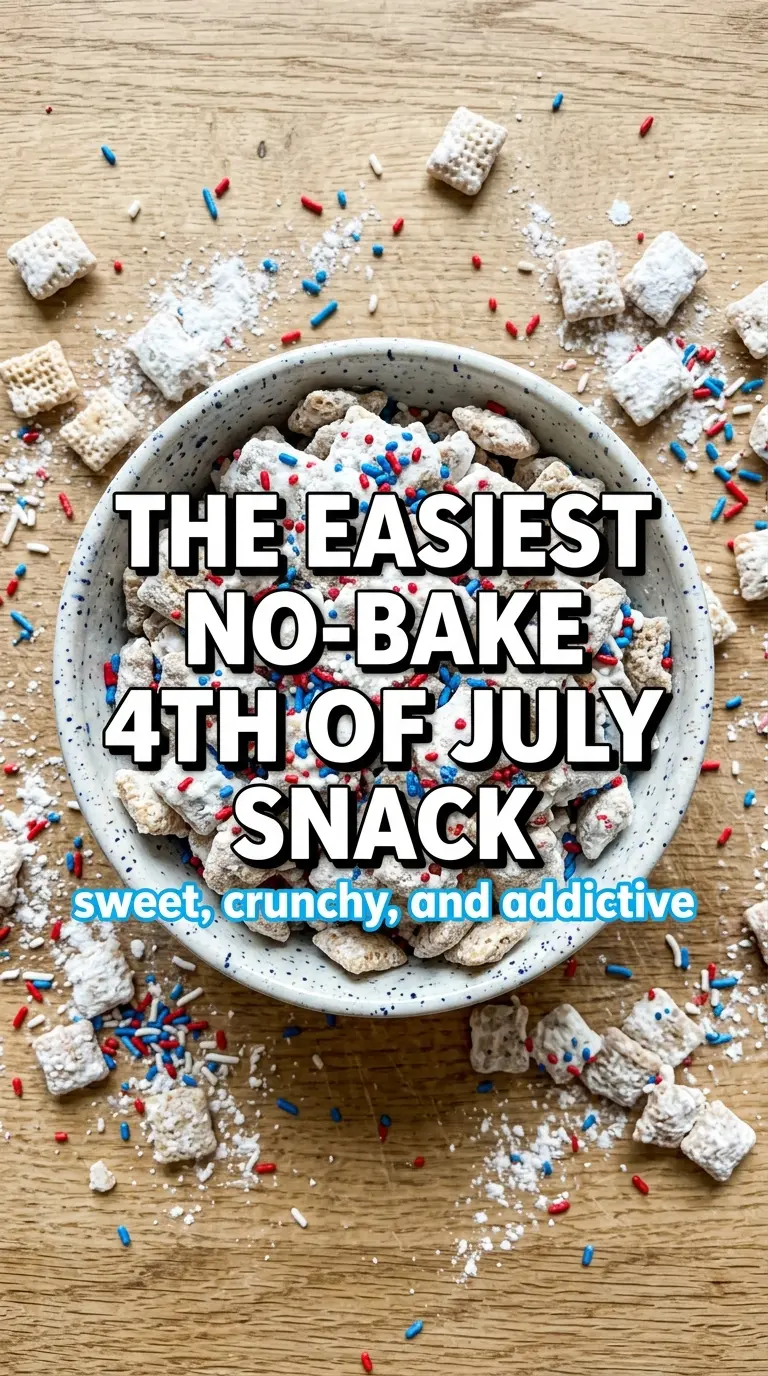 White Chocolate Patriotic Puppy Chow