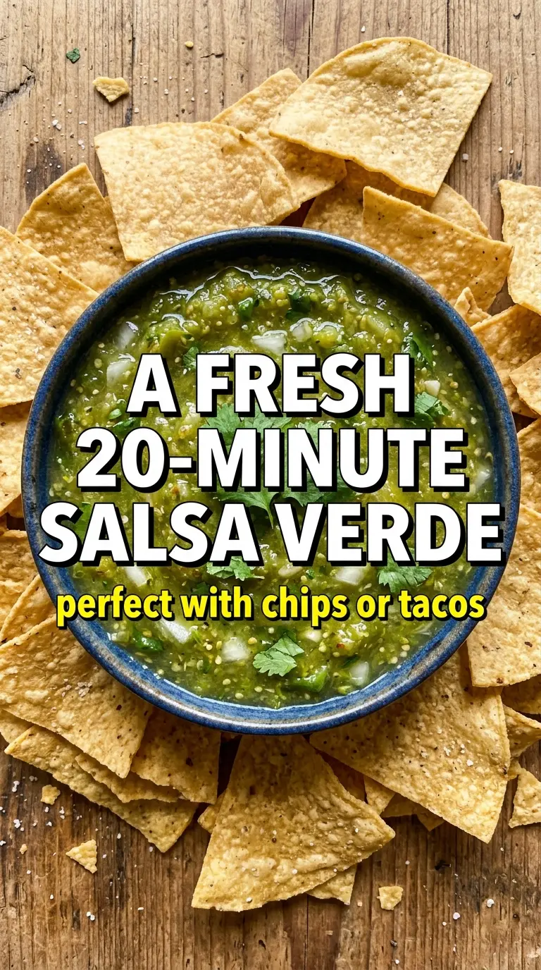 Tomatillo Green Chili Salsa roasted bright zesty