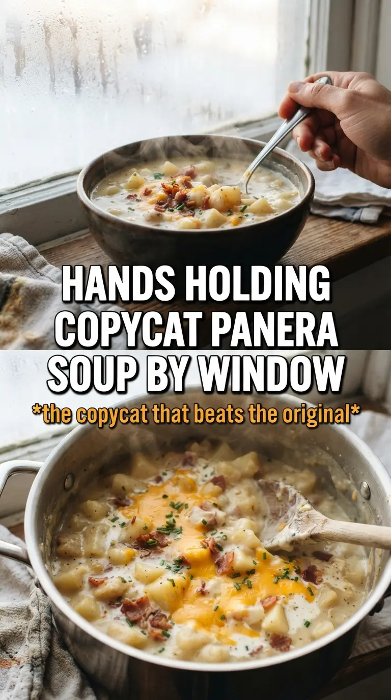 Copycat Panera potato soup creamy cheddar