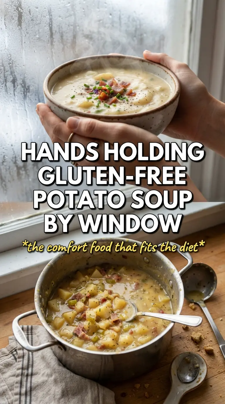 Gluten-Free Potato Soup creamy chunky bacon cheddar