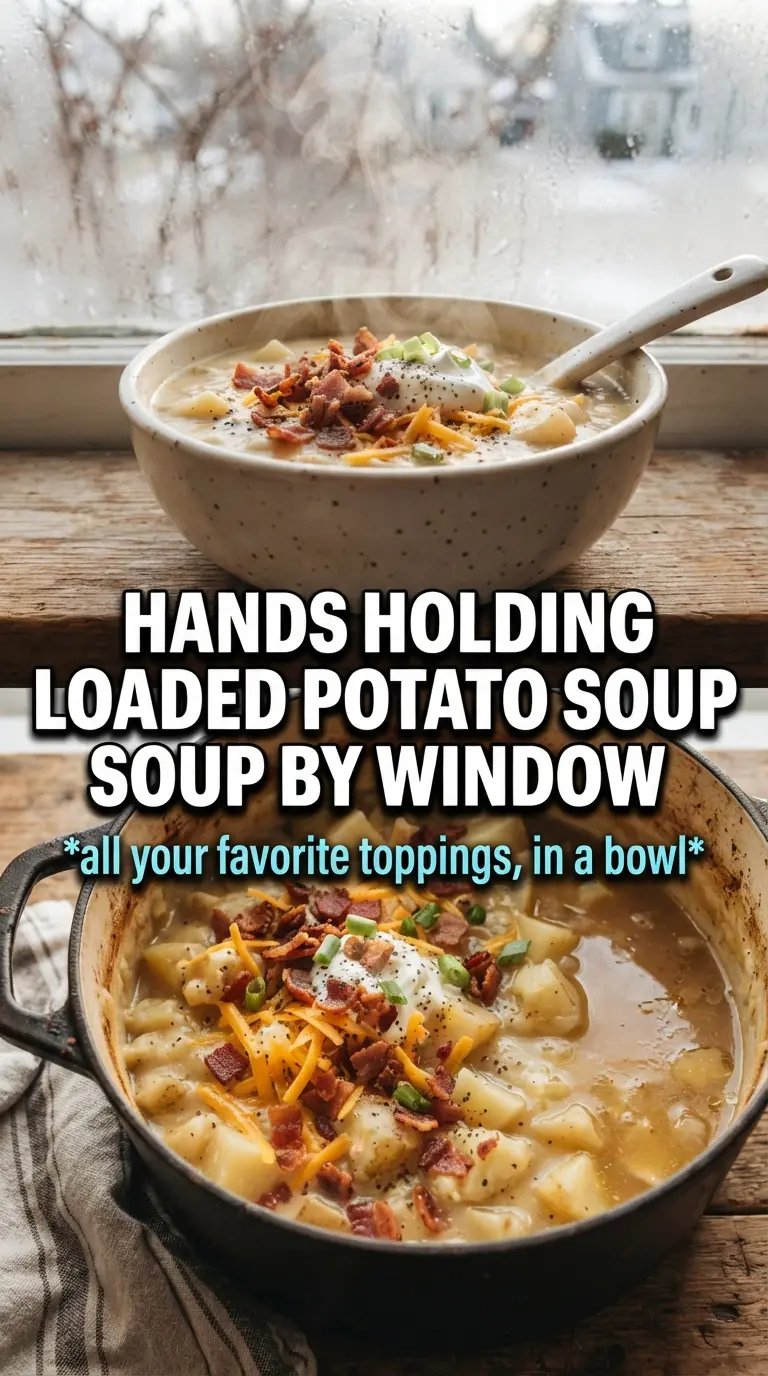 Loaded Potato Soup creamy cheesy bacon